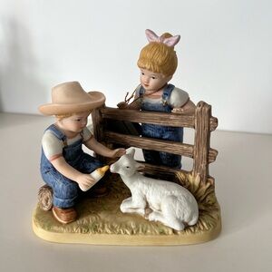 Homco Figurine Denim Days Baby Goat